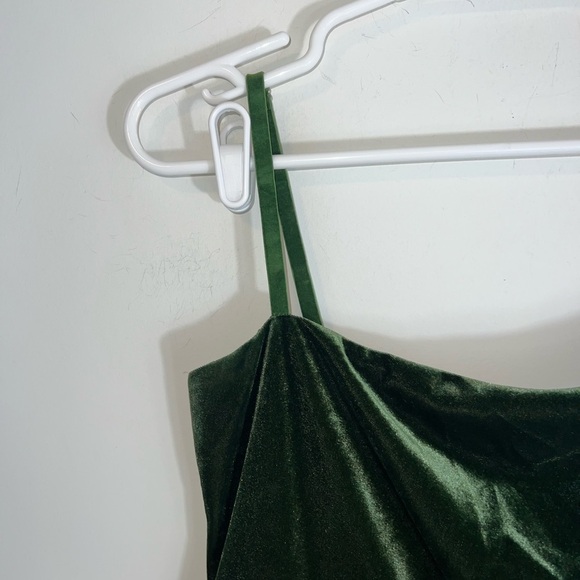 Majorelle Asbury Velvet Sleeveless Mini Dress Elegant Velvet Green Dress small - Picture 11 of 14